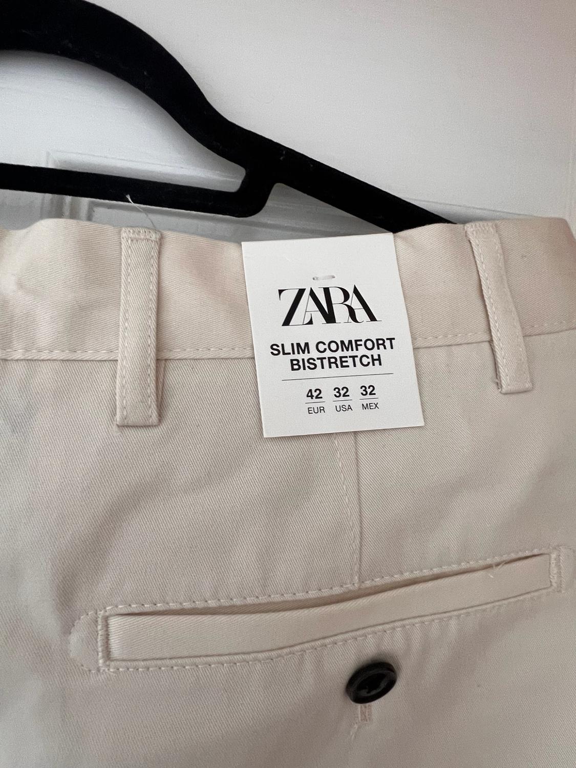 SLIM COMFORT FIT CHINO TROUSERS - Image 3