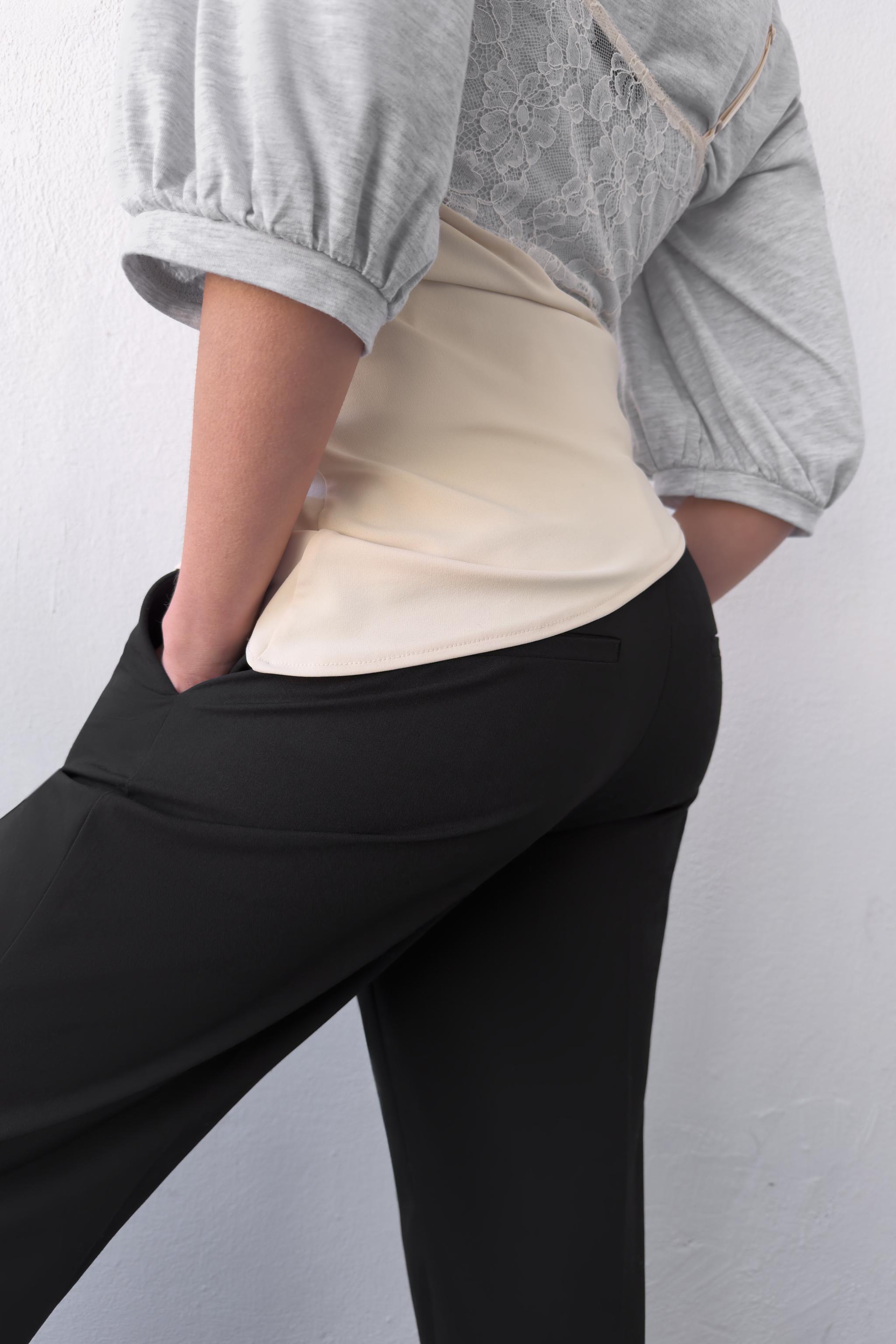 DÜŞÜK BEL DÜZ KESİM PANTOLON - Görsel 5