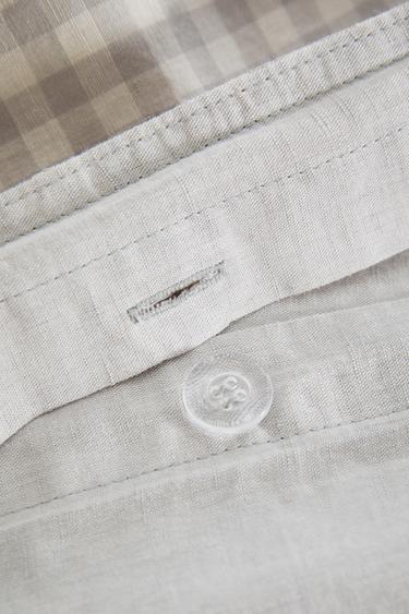 HOUSSE DE COUETTE ENFANT CARREAUX VICHY - Gris bleu de Zara - Image 3