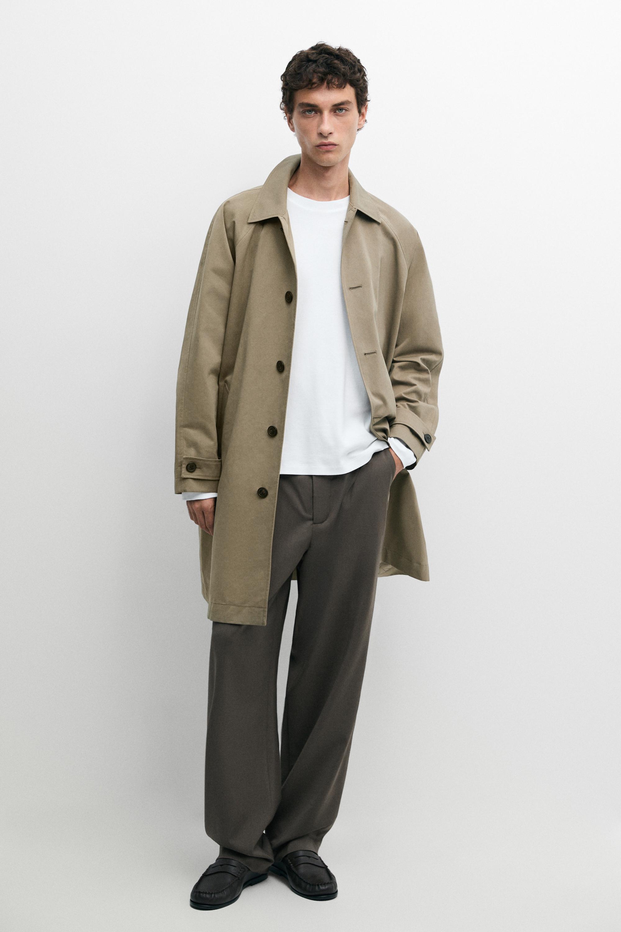 Relaxed-fit darted 100% cool wool pants — Dark salmon