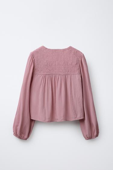 CHEMISE À PAILLETTES - Rose de Zara - Image 1