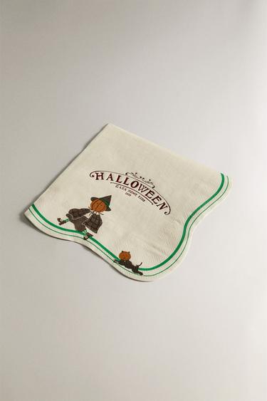 LOT SERVIETTES PAPIER ENFANTS HALLOWEEN (LOT DE 20) - Multicolore de Zara - Image 1