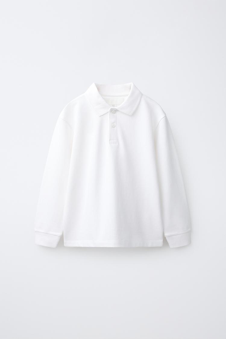SOLID POLO SHIRT — White