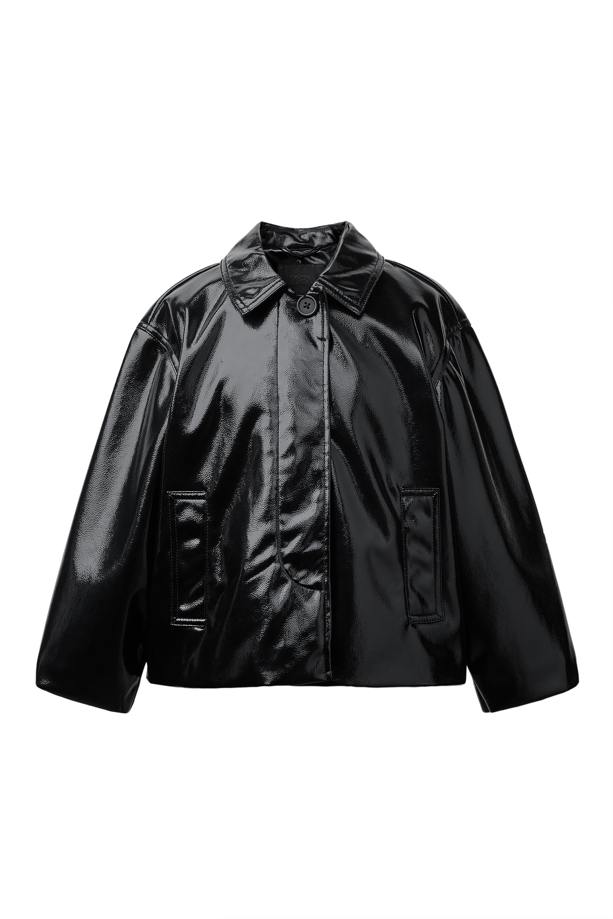 LEATHER EFFECT JACKET - Pink | ZARA South Africa