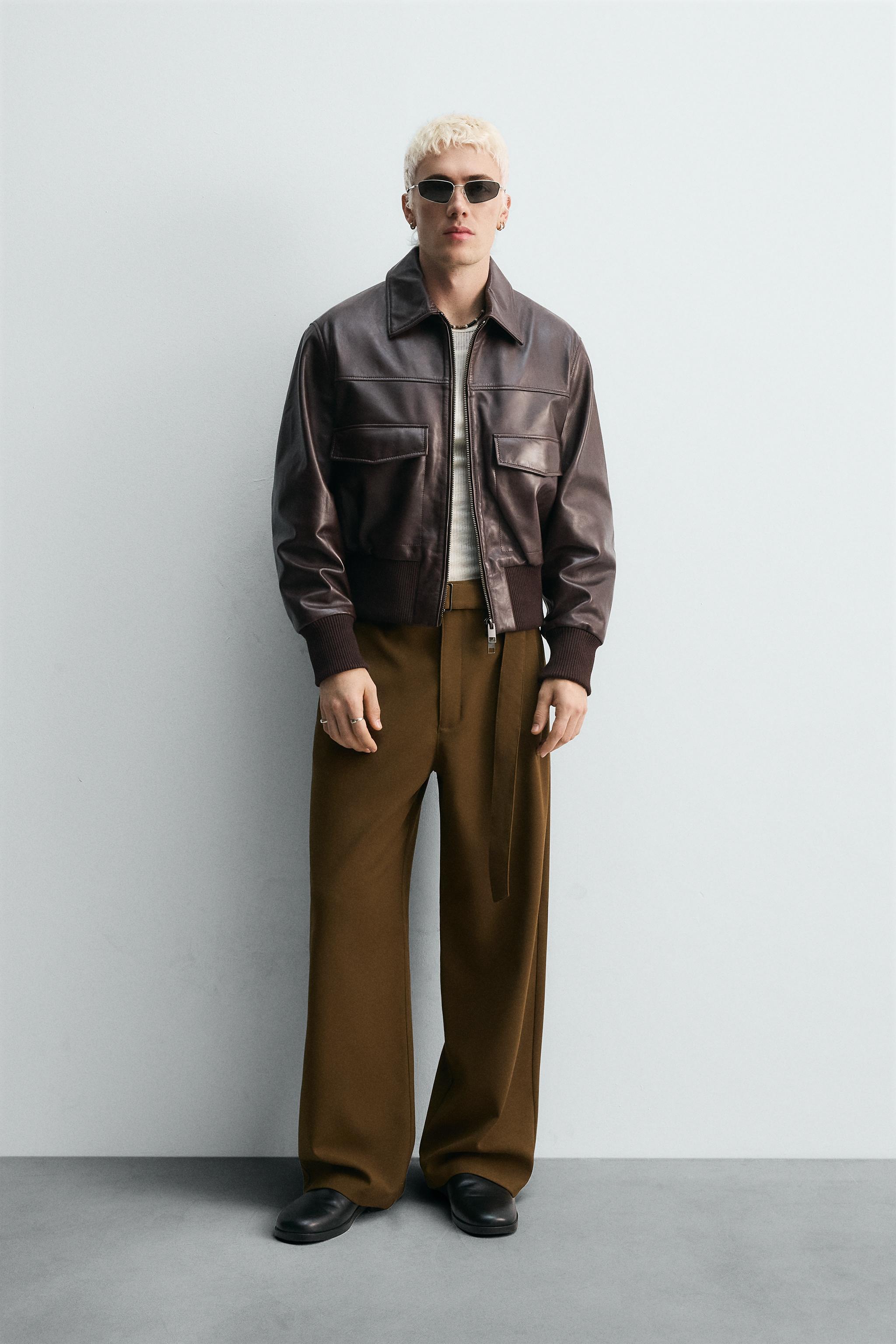 ZARA×Andersson Bell スタッズ付きリラックスフィットパンツ38 ZARA スタッズ付きリラックスフィットパンツ X ANDERSSON BELL