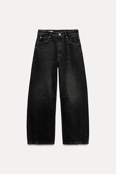 DNY TRF BAGGY BALLOON STEDN VYSOK PAS - ern od Zara
