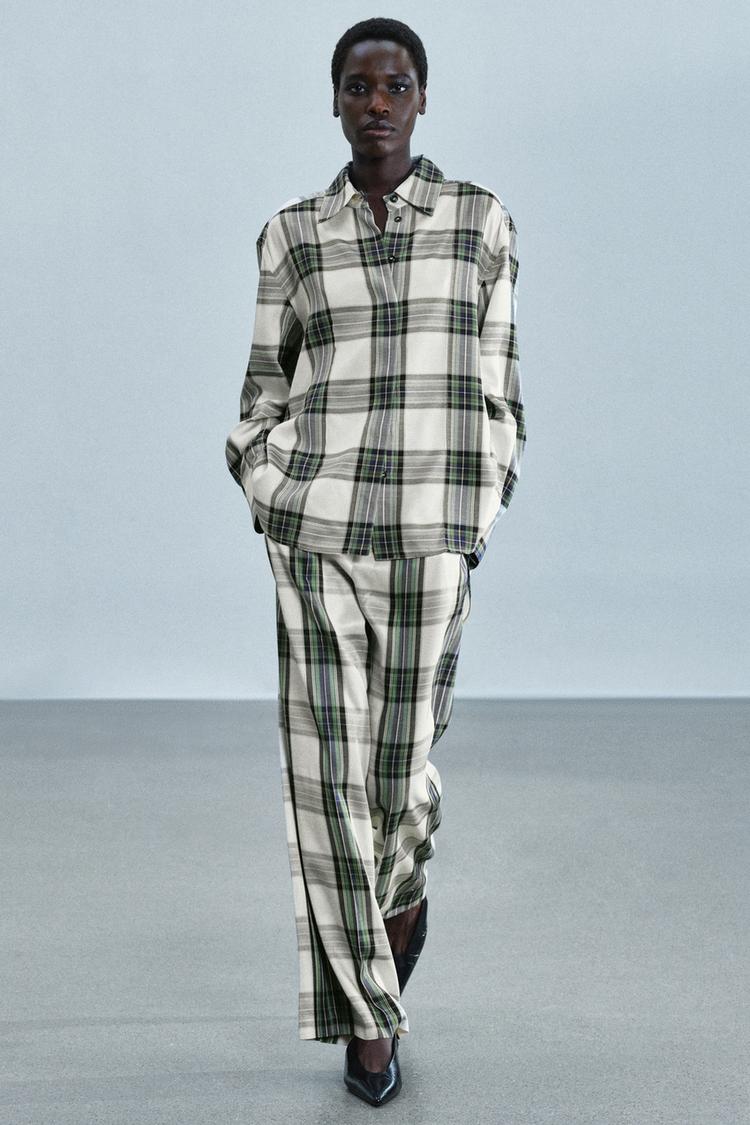 ZW COLLECTION OVERSIZE CHECK SHIRT