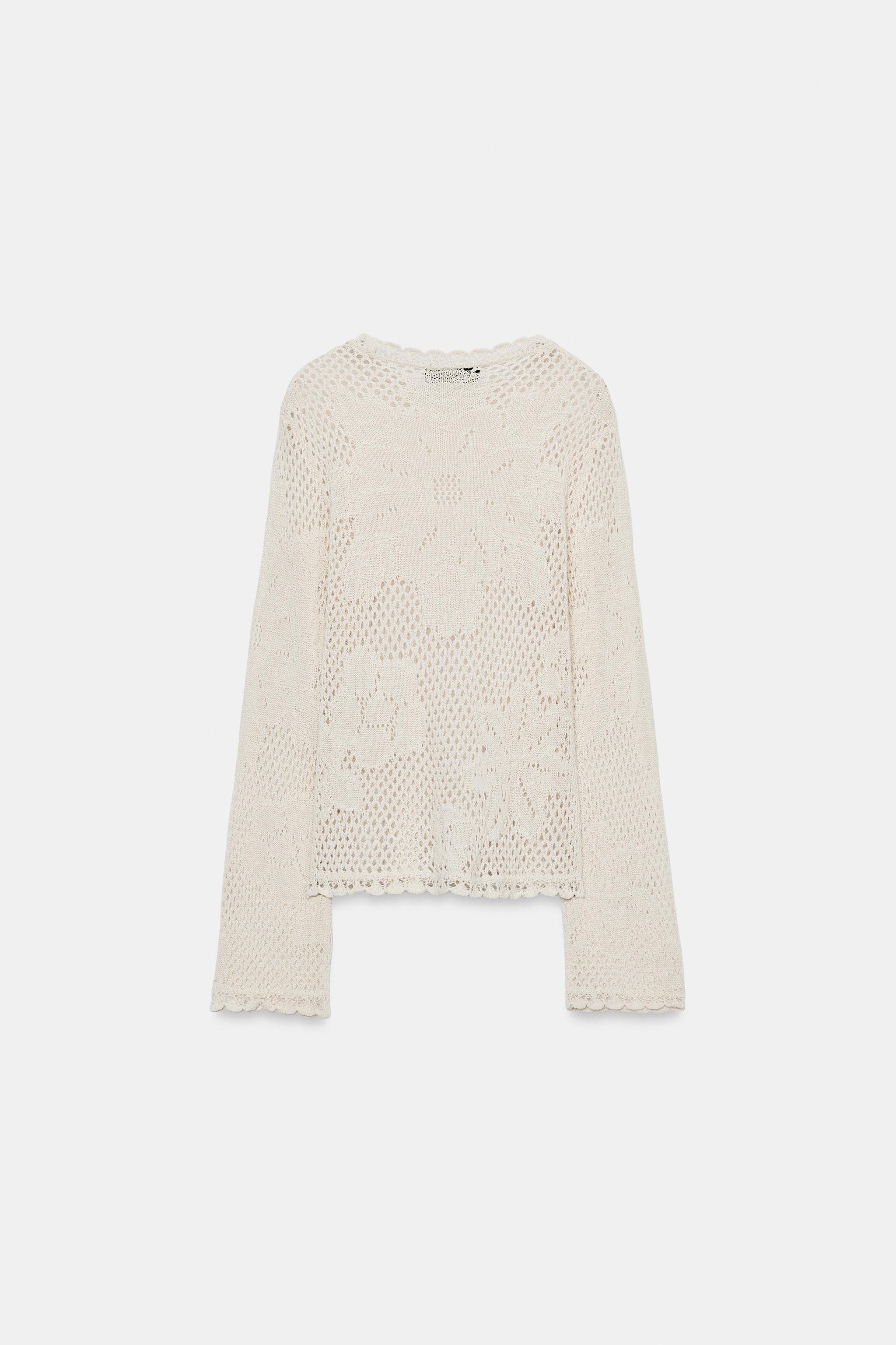 POINTELLE KNIT JUMPER