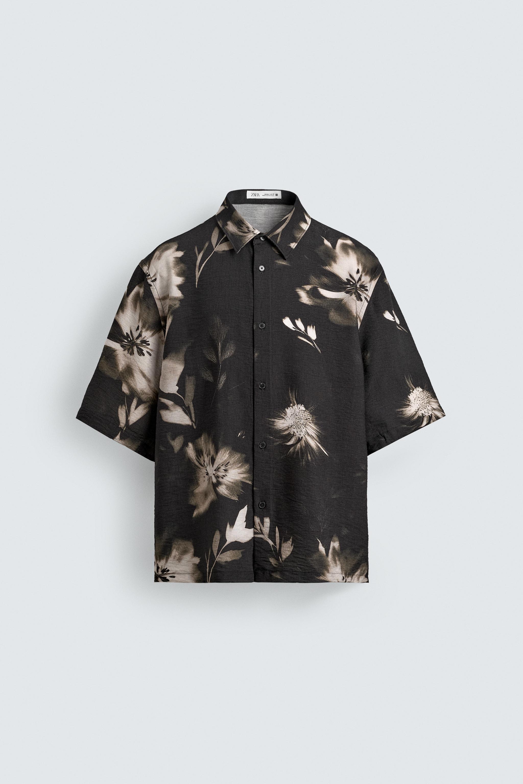 FLUID FLORAL PRINT SHIRT