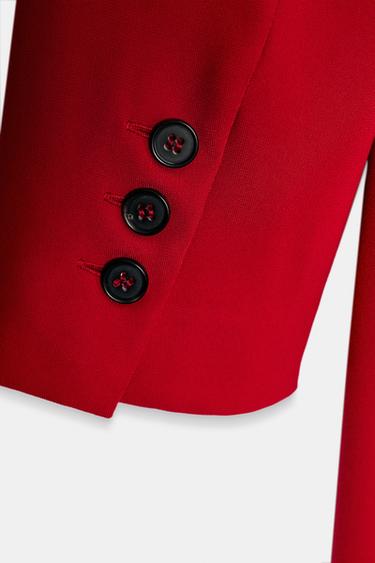 ROBE LONGUE ASYMÉTRIQUE ZW COLLECTION - Rouge de Zara - Image 10