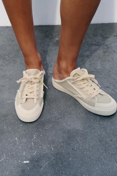 КЕДЫ БЕЗ ЗАДНИКОВ — Песочно-коричневый от Zara — изображение 0