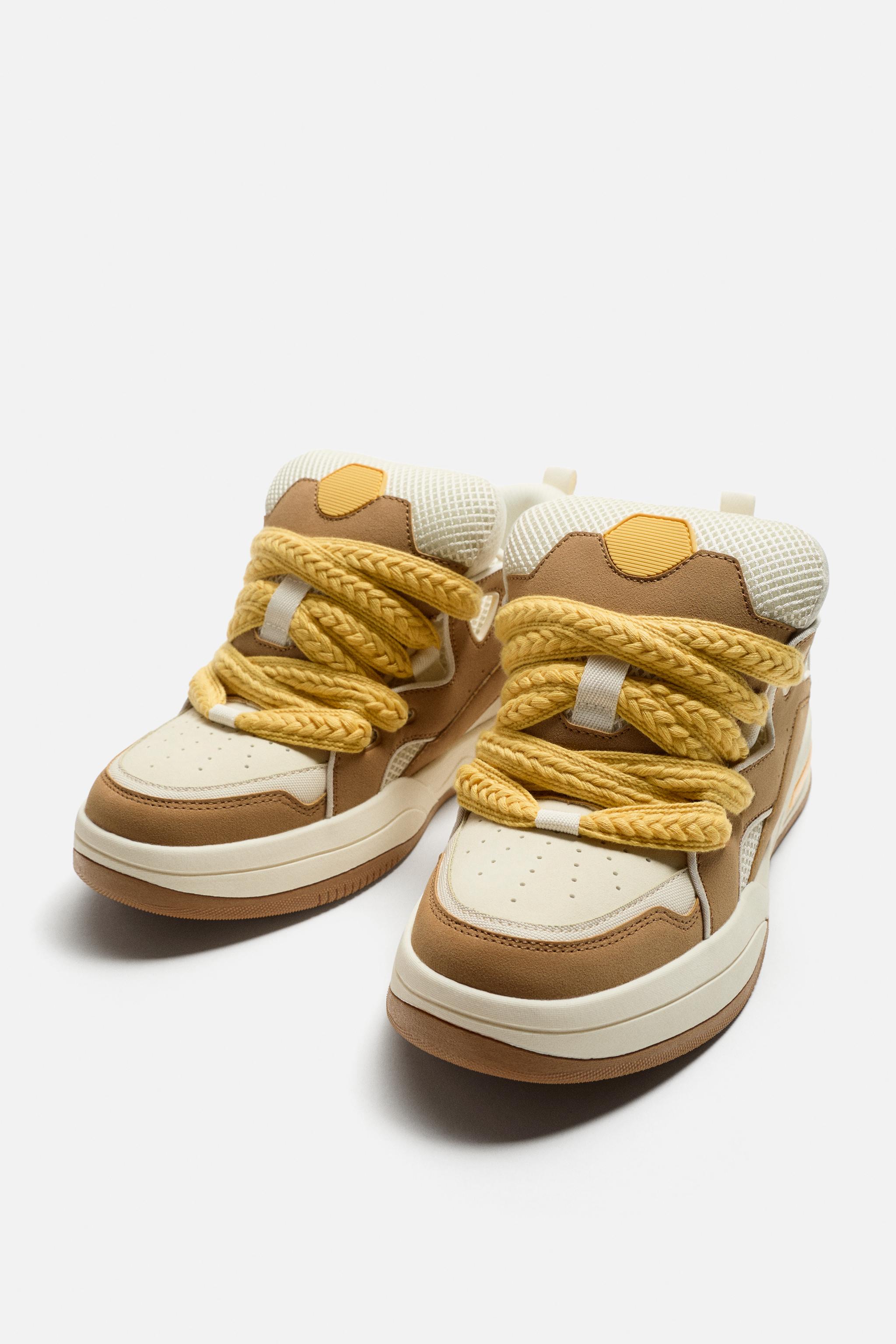 Zapatillas De Vestir Hombre Zapatillas Skate ZARA Hombre Beige