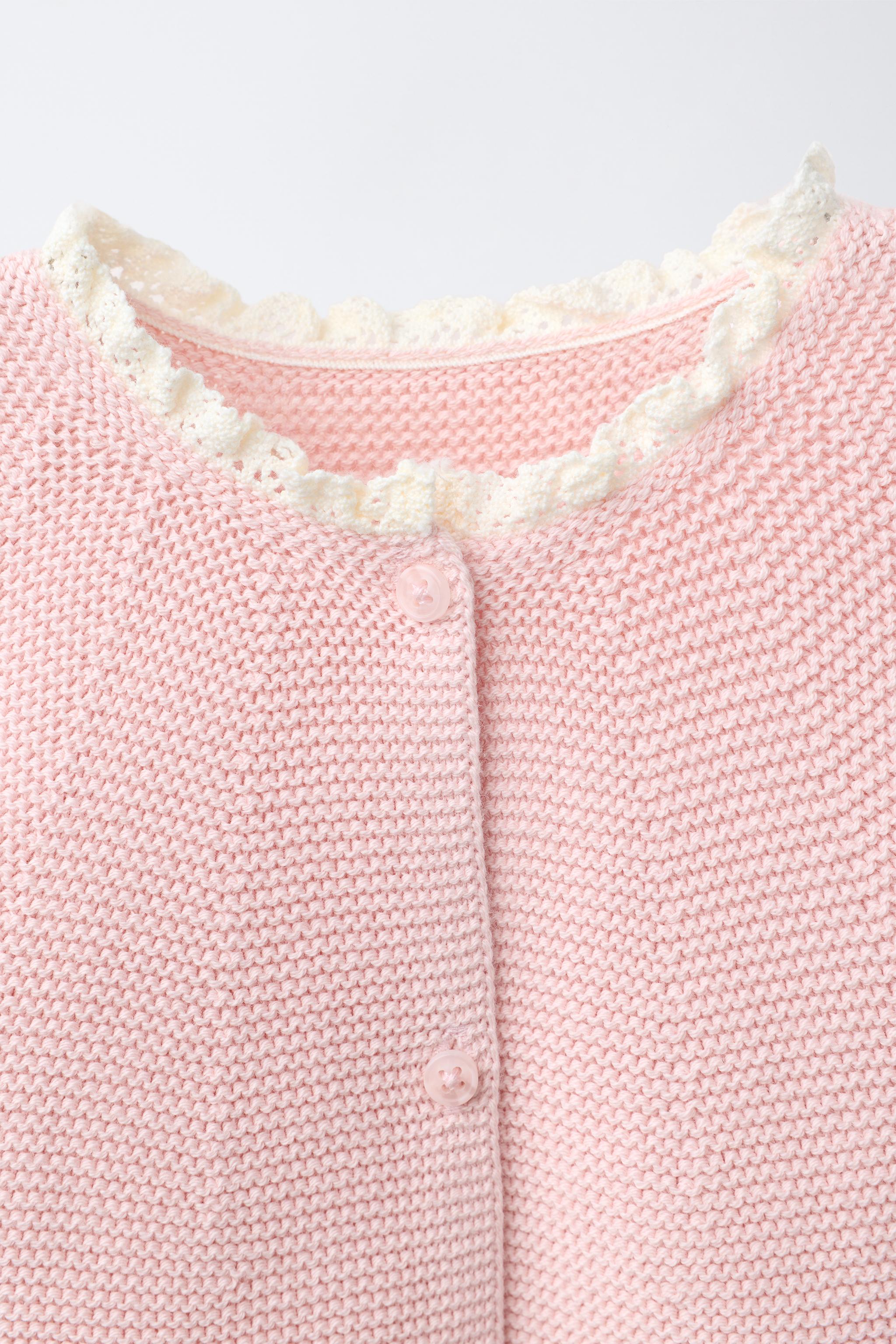 GILET EN MAILLE LINKS DENTELLE