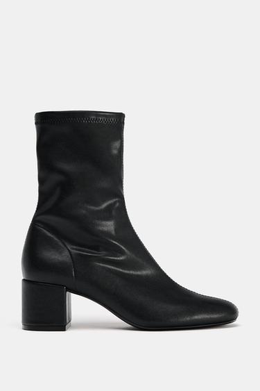 BOTÍN SOFT TACÓN ANCHO - Negro de Zara - Imagen 0