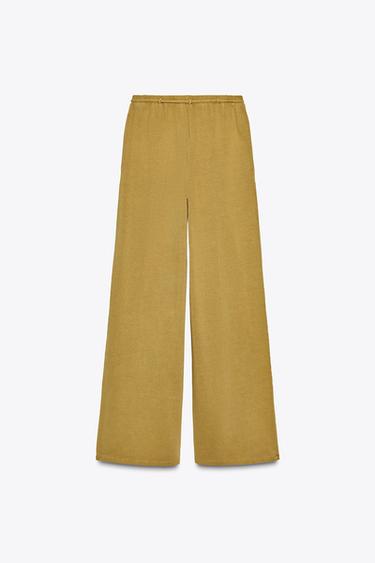 FADED HEAVY COTTON TROUSERS - Bronze by Zara - Image 7