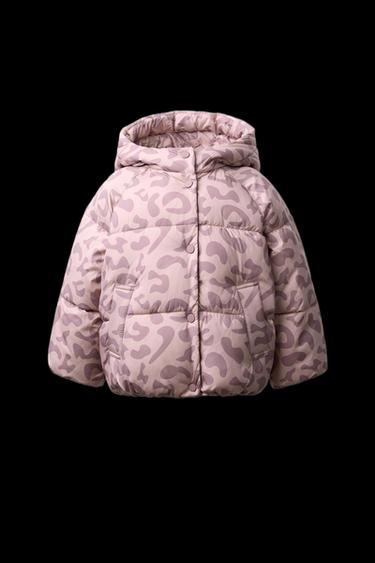 WATER-REPELLENT ANIMAL PRINT COAT - Pink by Zara - Image 0