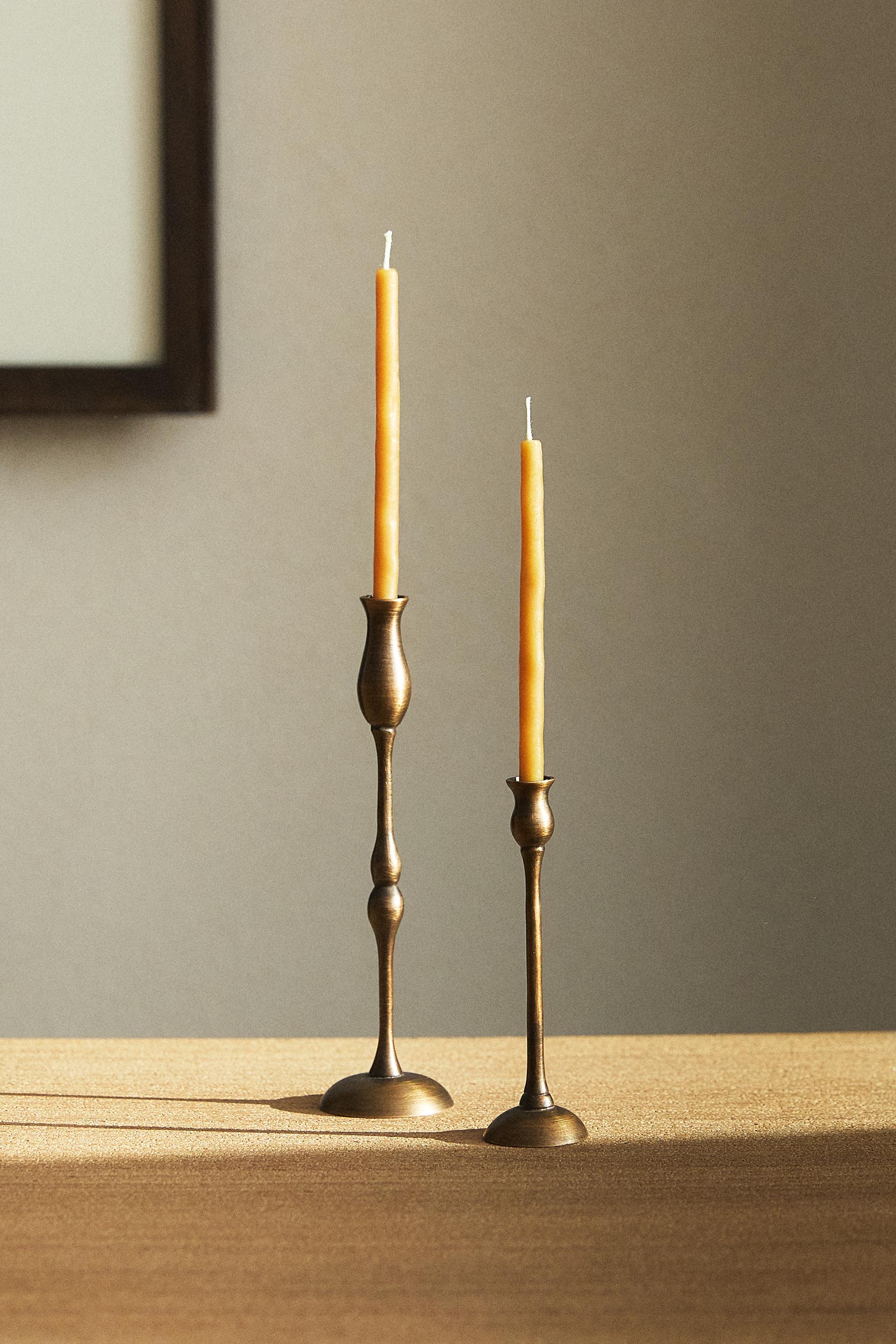 MINI GEOMETRIC BRASS CANDLESTICK