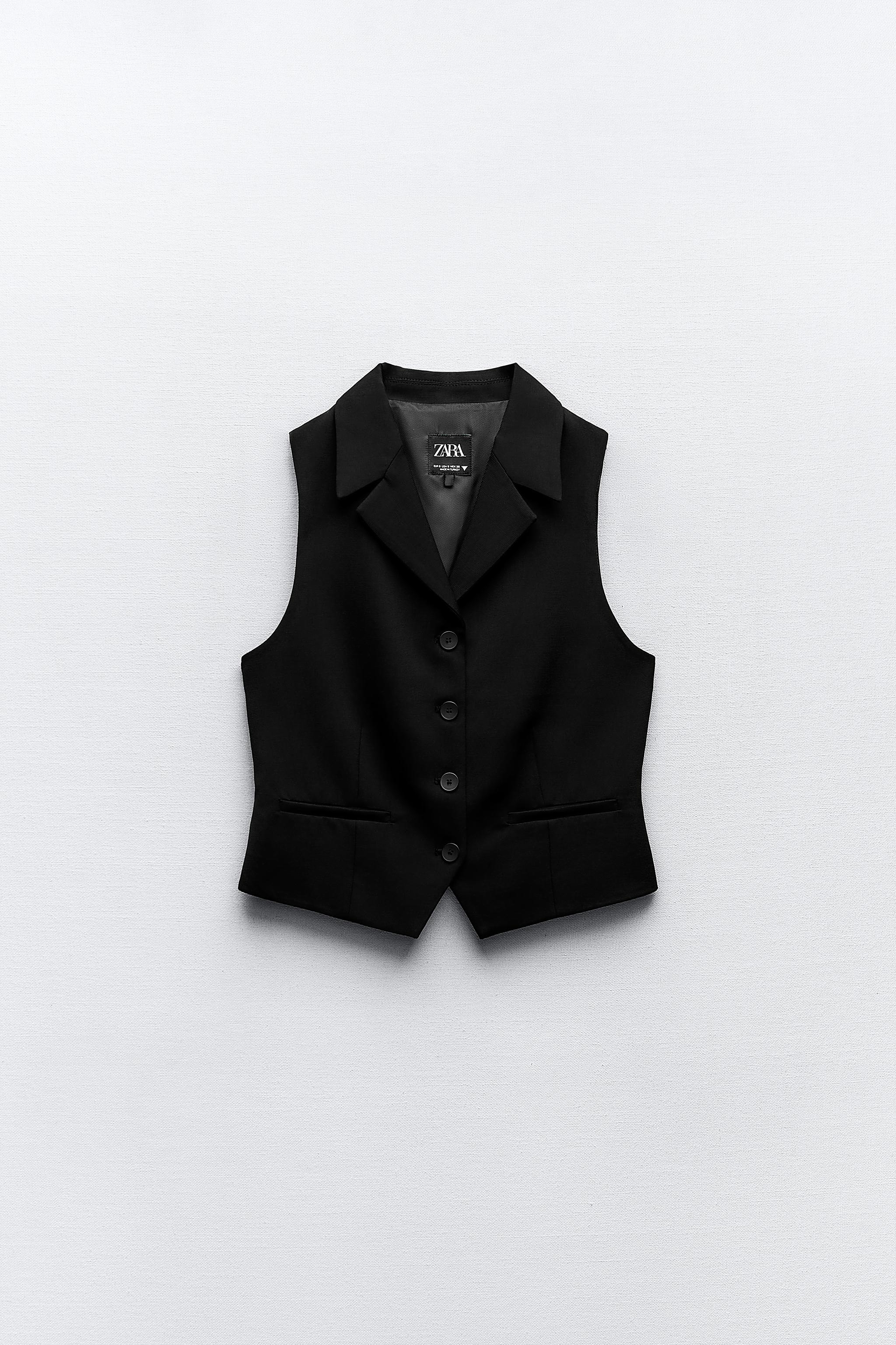 Bralette Top / Zara / Vest / Black / Floral / Bra / Modern Vintage