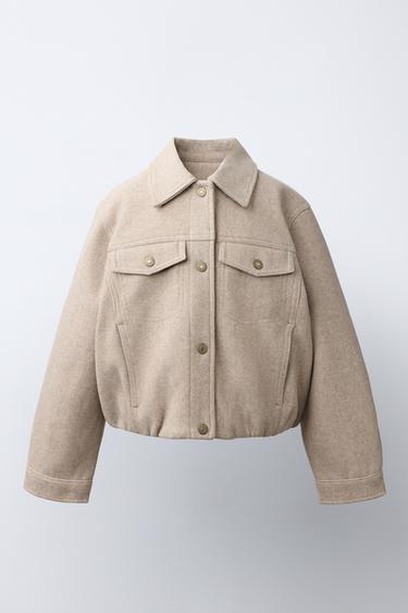 SOFT BALLOON JACKET - Sand by Zara
