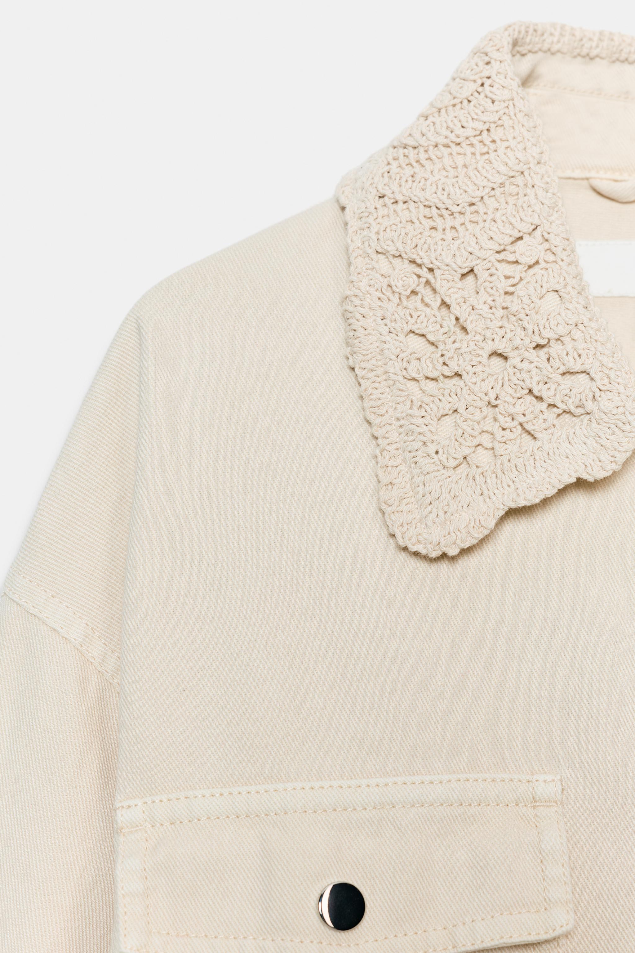 CROCHET LAPEL SAFARI JACKET