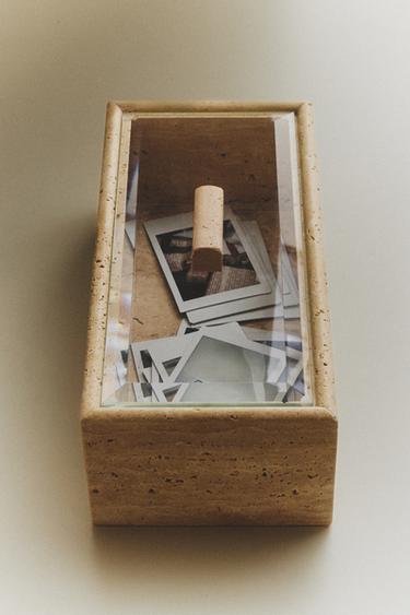 TRAVERTINE AND GLASS BOX - Beige by Zara - Image 4