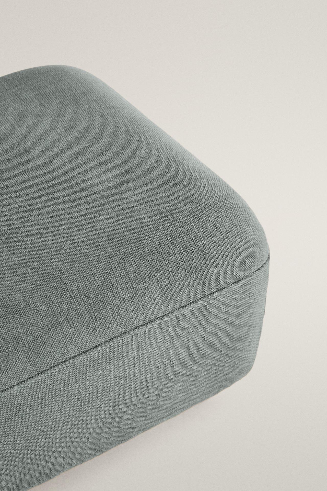 COTTON OTTOMAN — Duck blue