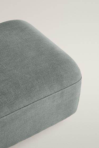 COTTON OTTOMAN — Duck blue 2