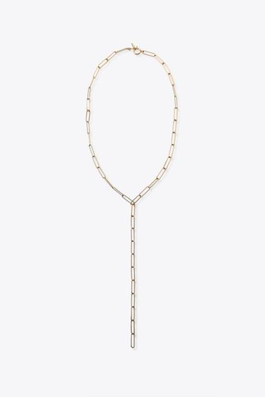 عقد بحلقات متداخلة WATERPROOF - ذهبي الخاص بـ Zara