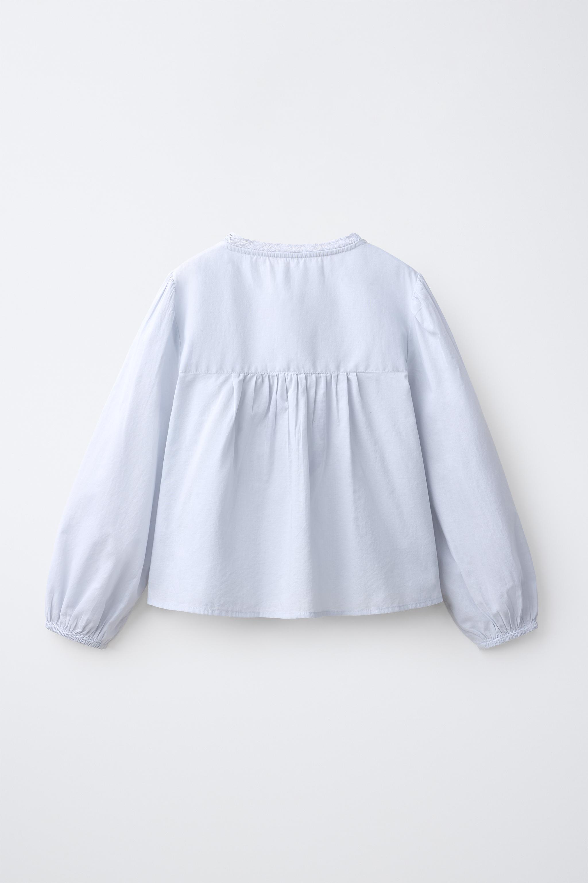 EMBROIDERED YOKE ROMANTIC SHIRT