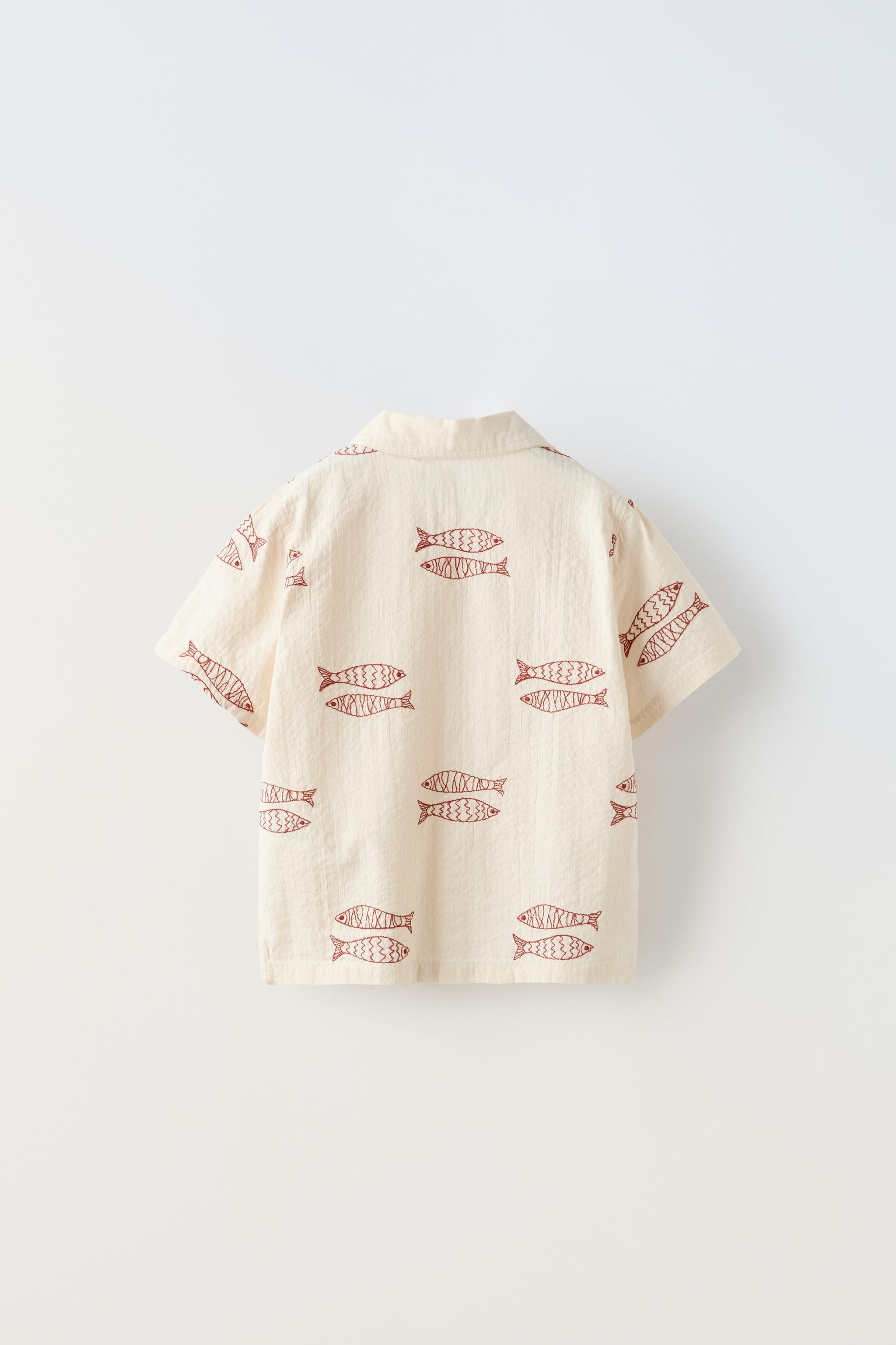 Zara embroidered outlet shirt