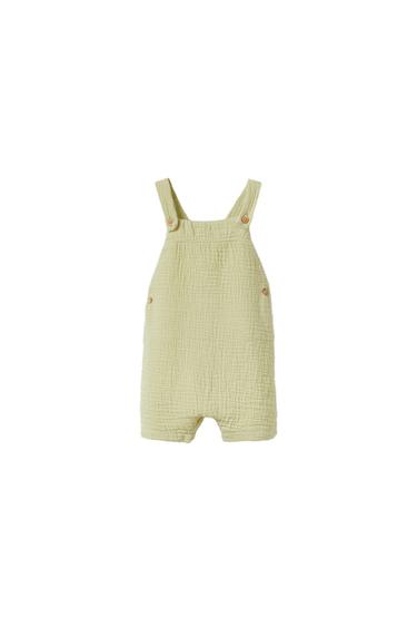 CREPE SHORT DUNGAREES