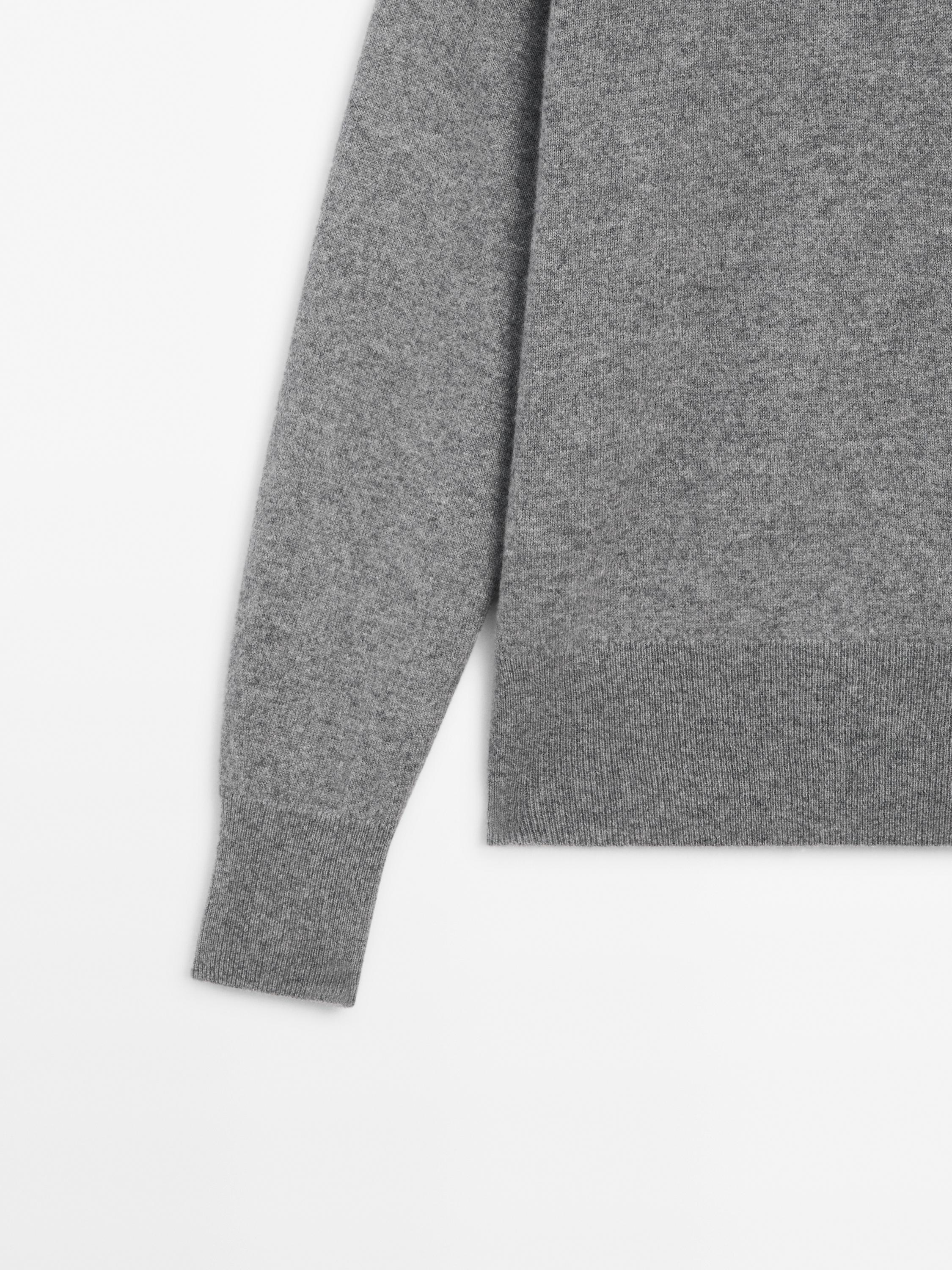 Knit 100% cashmere V-neck sweater | ZARA United States