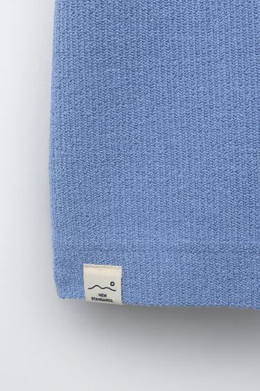 CHEMISE BOWLING RUSTIQUE - Bleu de Zara - Image 3