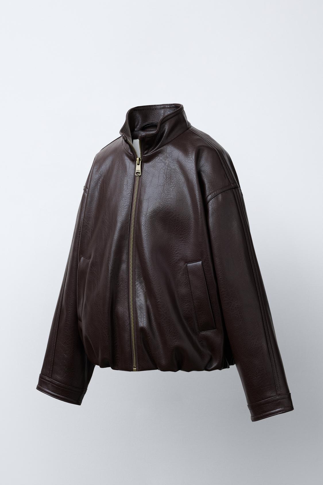 FAUX LEATHER JACKET