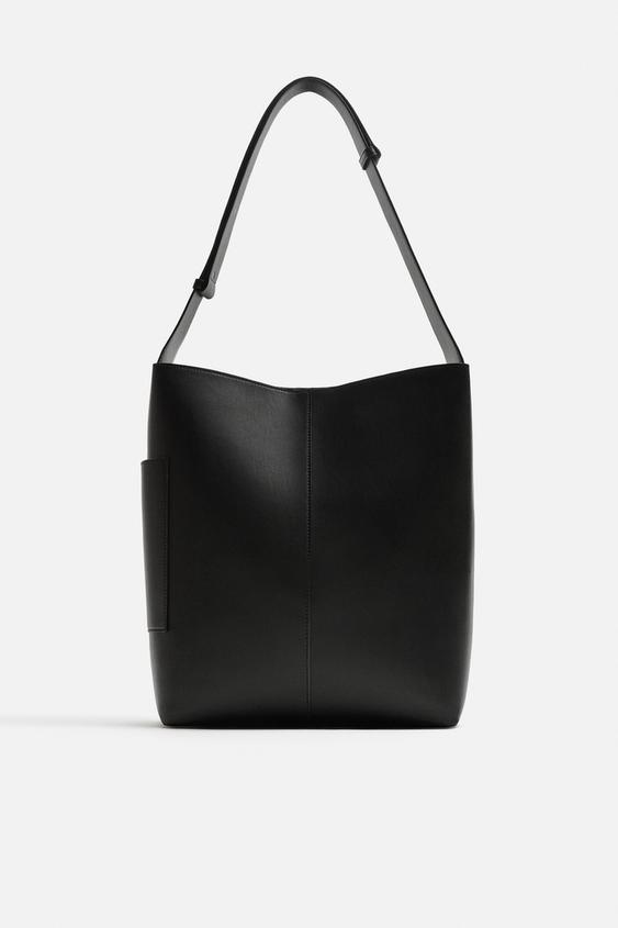 POCKET TOTE BAG - Black | ZARA United States