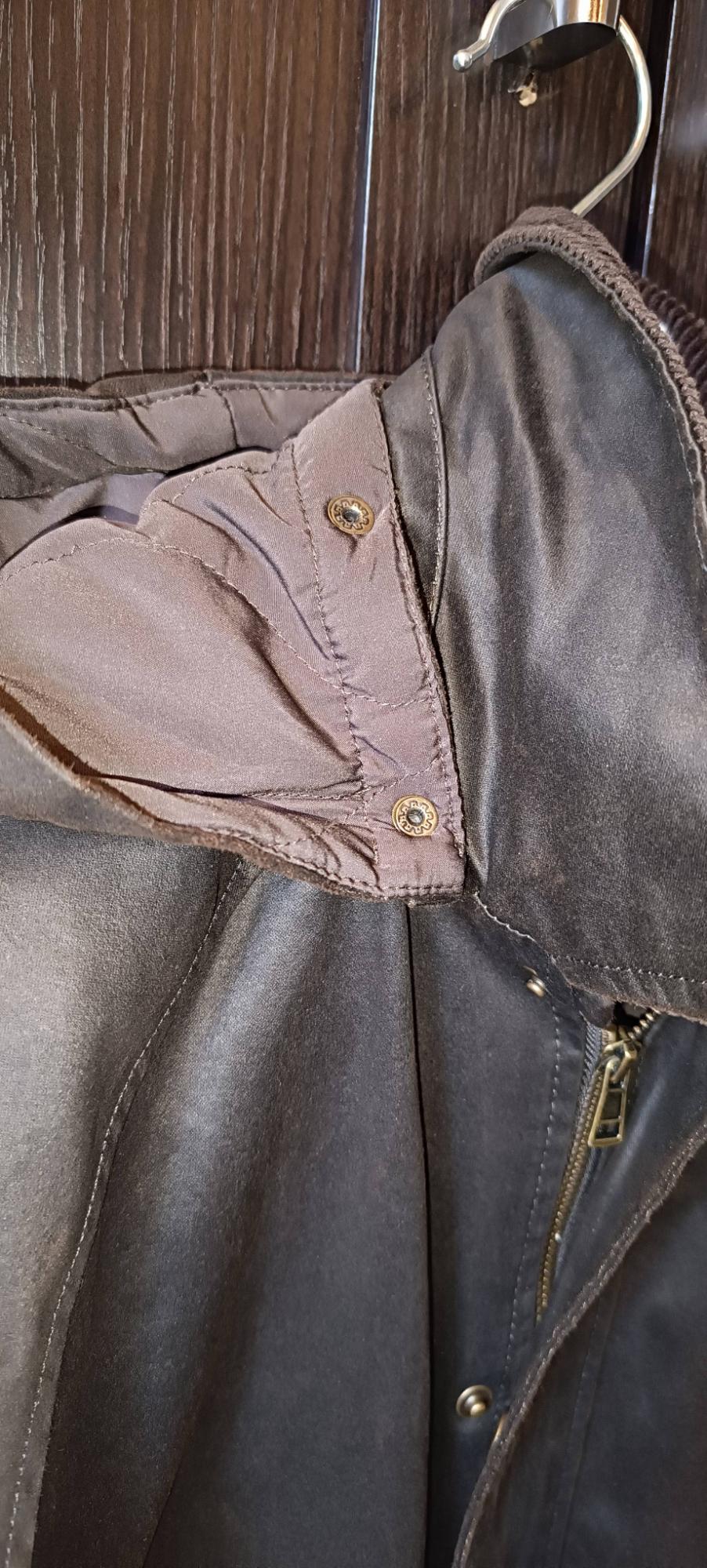 DETACHABLE HOODED WAXED JACKET - Image 4