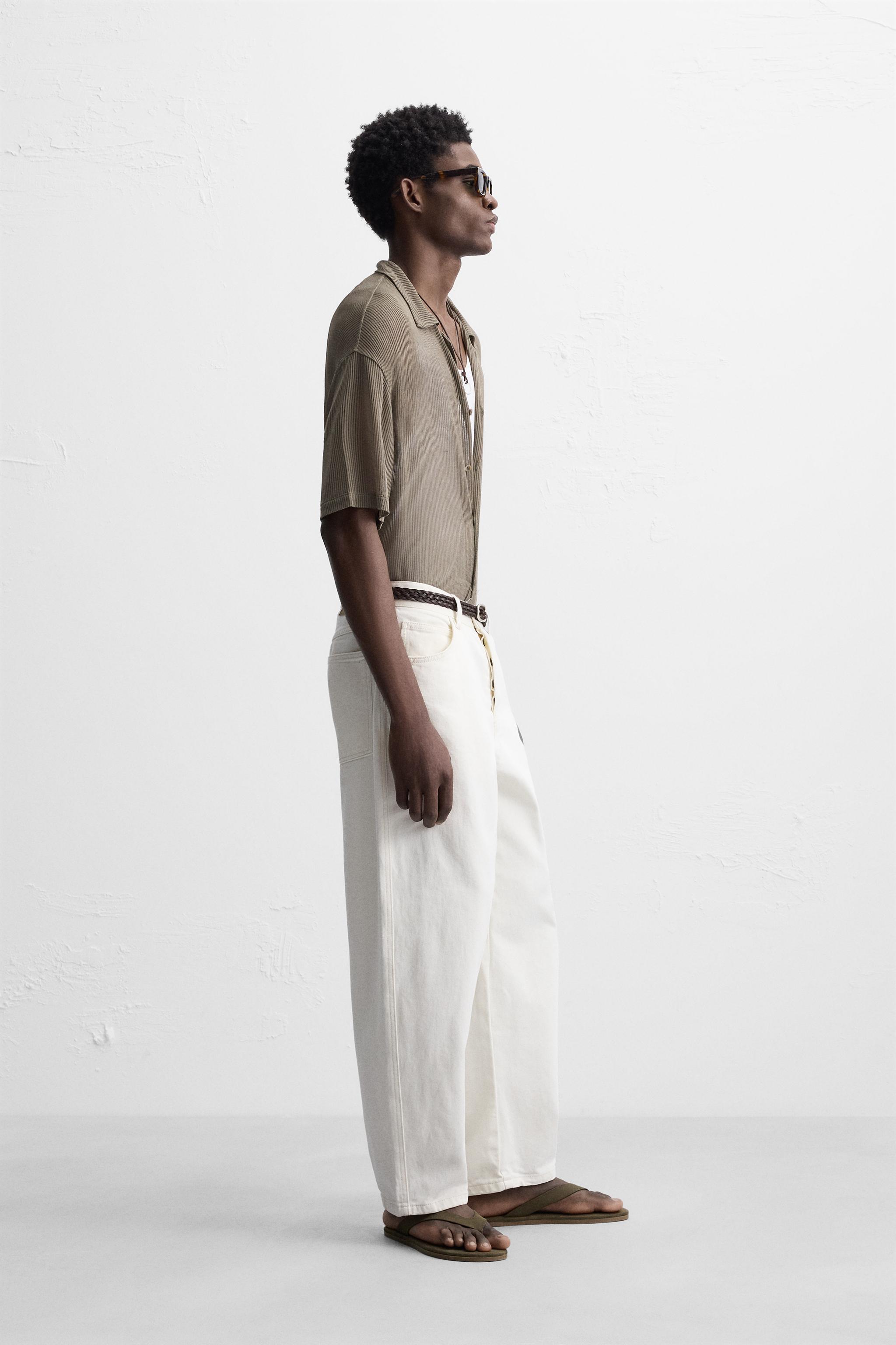 【ZARA】リラックスモダール半袖シャツ 4296/139/052 ZARA】リラックスモダール半袖シャツ 4296/139/052 (ZARA/シャツ
