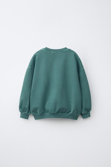 PLAIN SWEATSHIRT - Duck blue by Zara - Image 1