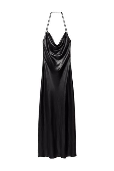 FOIL SLIP DRESS