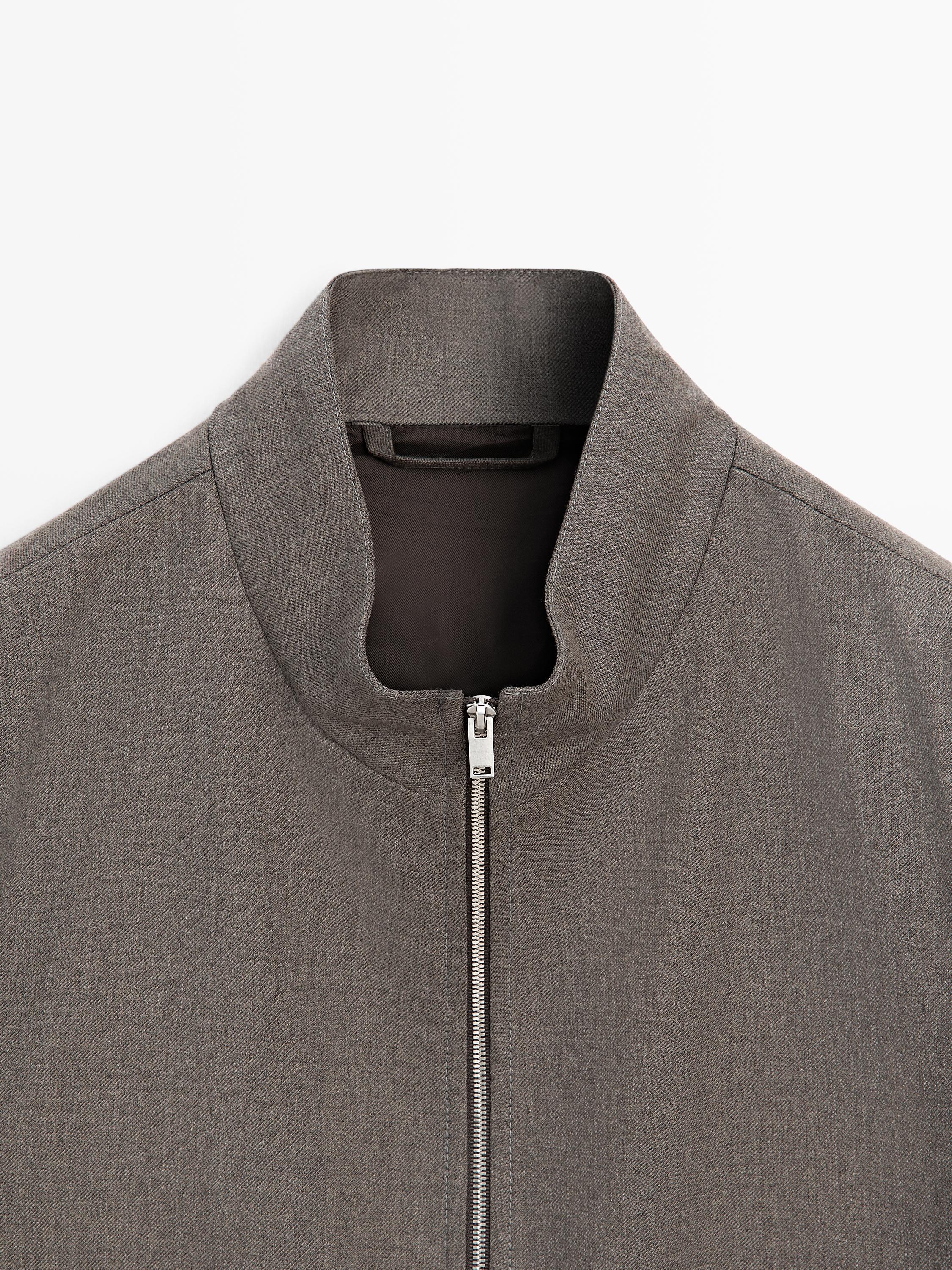 Cool wool blend jacket