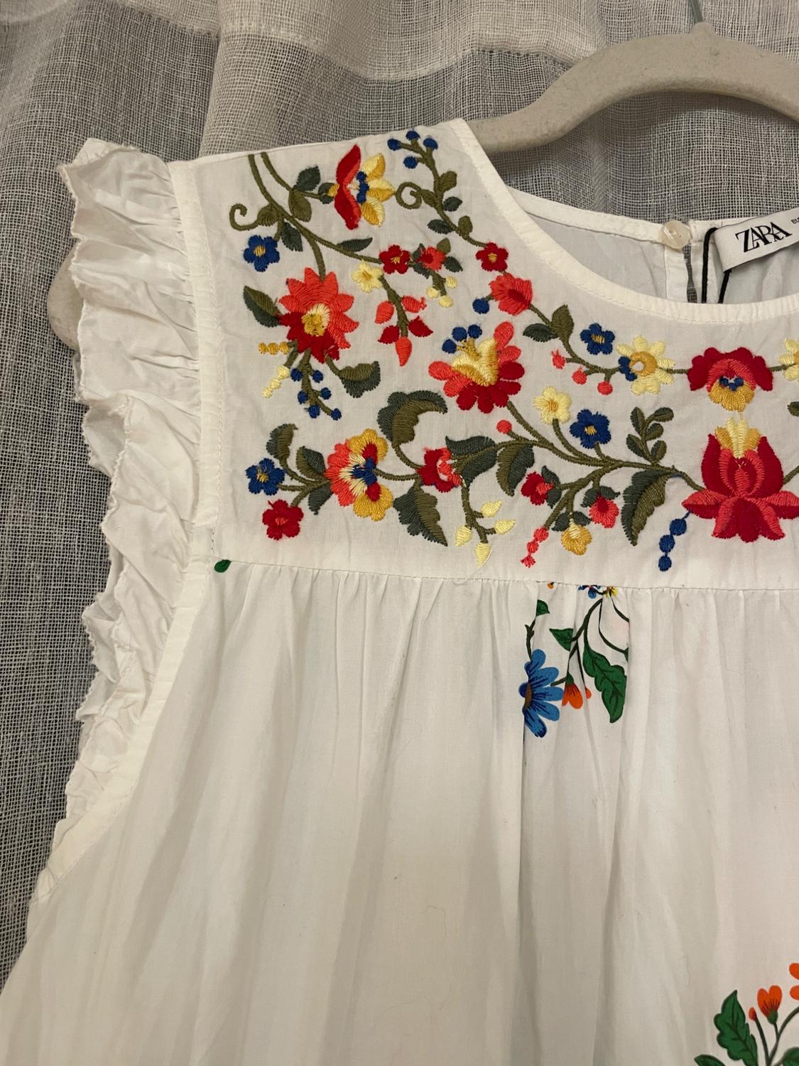 EMBROIDERED MIDI DRESS - Image 2