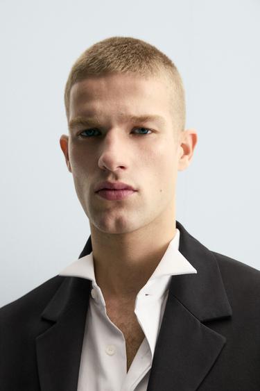 CROPPED FIT SUIT BLAZER - Black by Zara