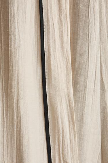 ROBE DE CHAMBRE EN COTON - Écru de Zara - Image 3