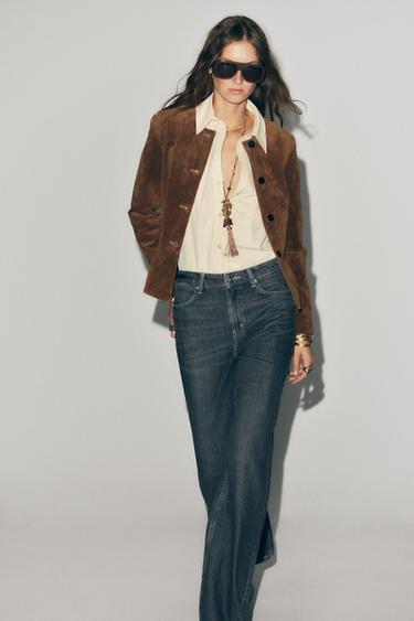 JEANS Z1975 STRAIGHT FIT HIGH-WAIST - Blue / Green by Zara - Image 7