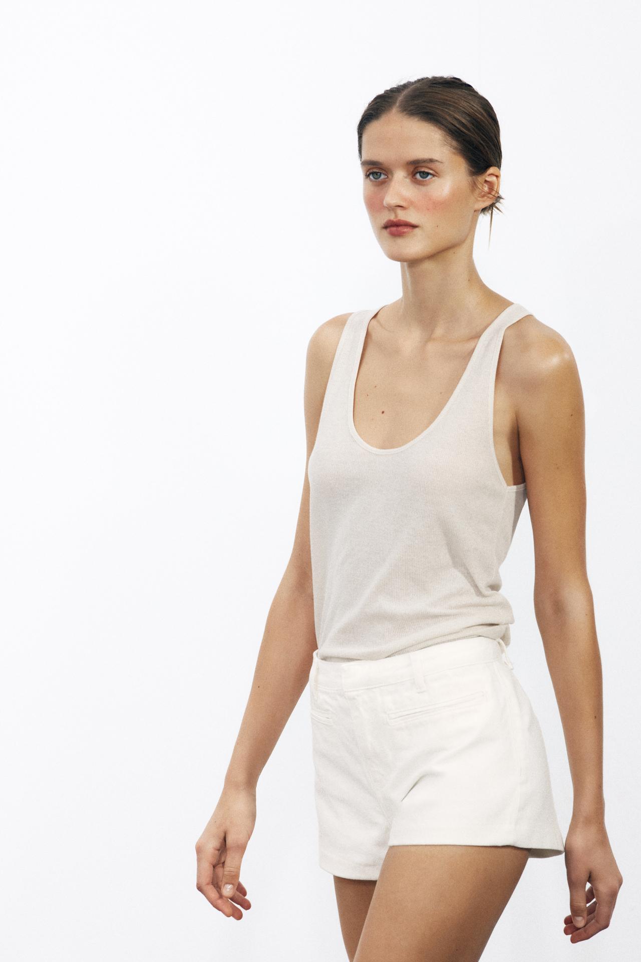 ZW COLLECTION MINI SHORTS - White by Zara