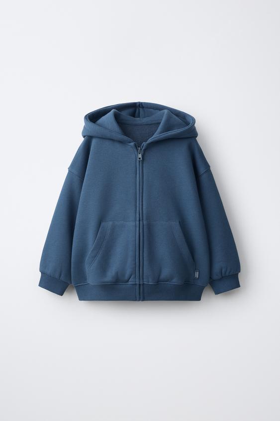 ZIP-UP HOODIE - Blue by Zara - Image 0