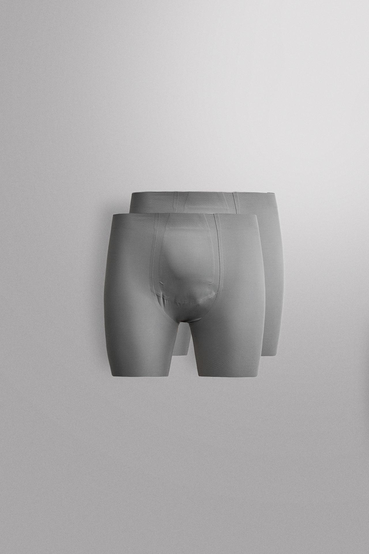 TECHNICAL BOXER SHORTS 2-PACK — Anthracite grey