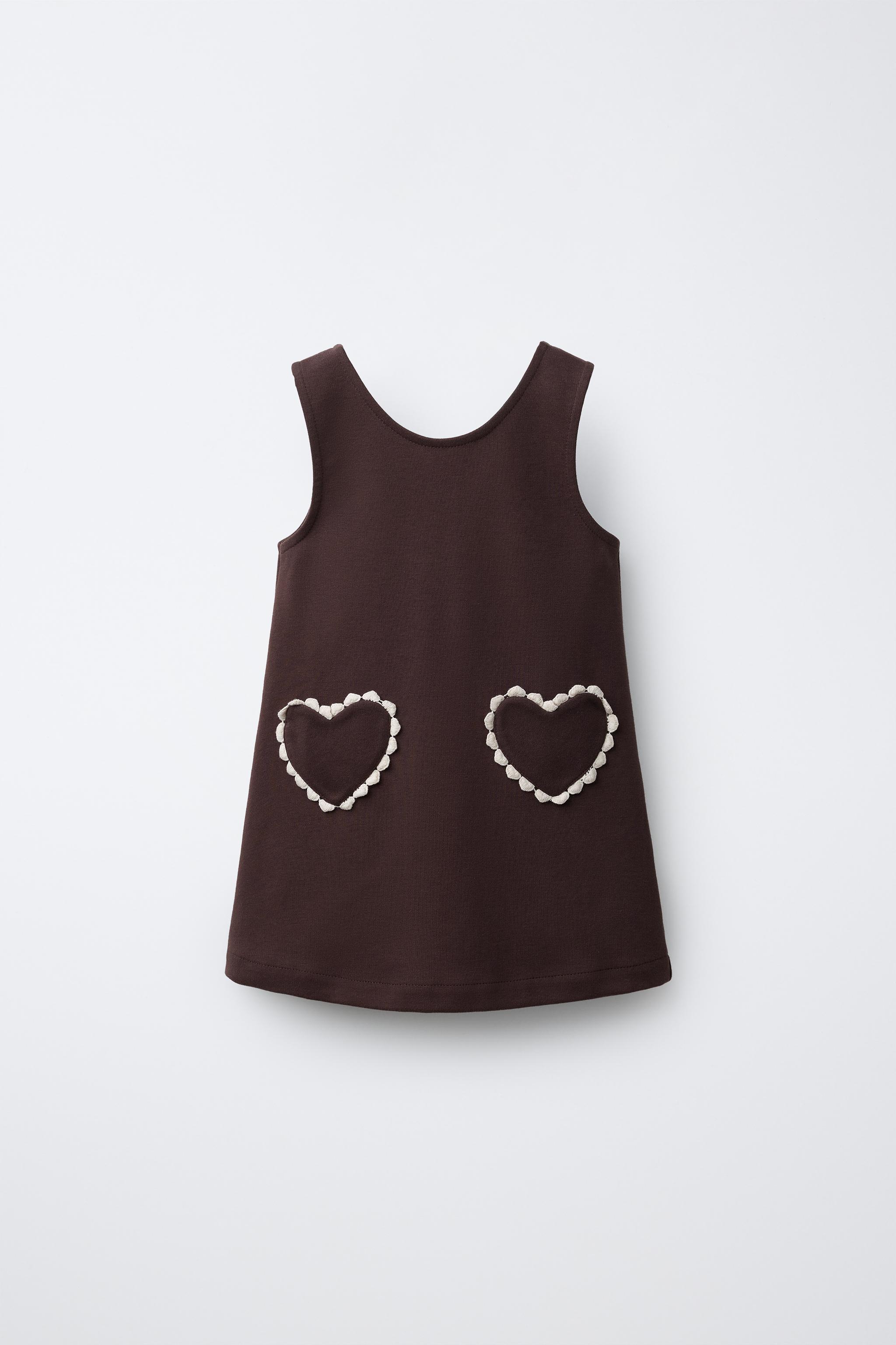 PONTE KNIT DRESS WITH HEART POCKETS