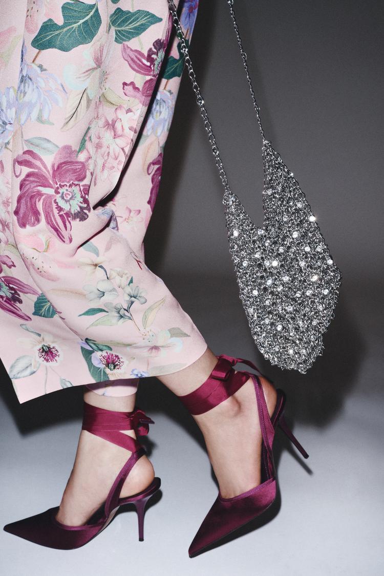 Tacco Collezione Scarpe Zara SCARPE CON TACCO EFFETTO VERNICIATO