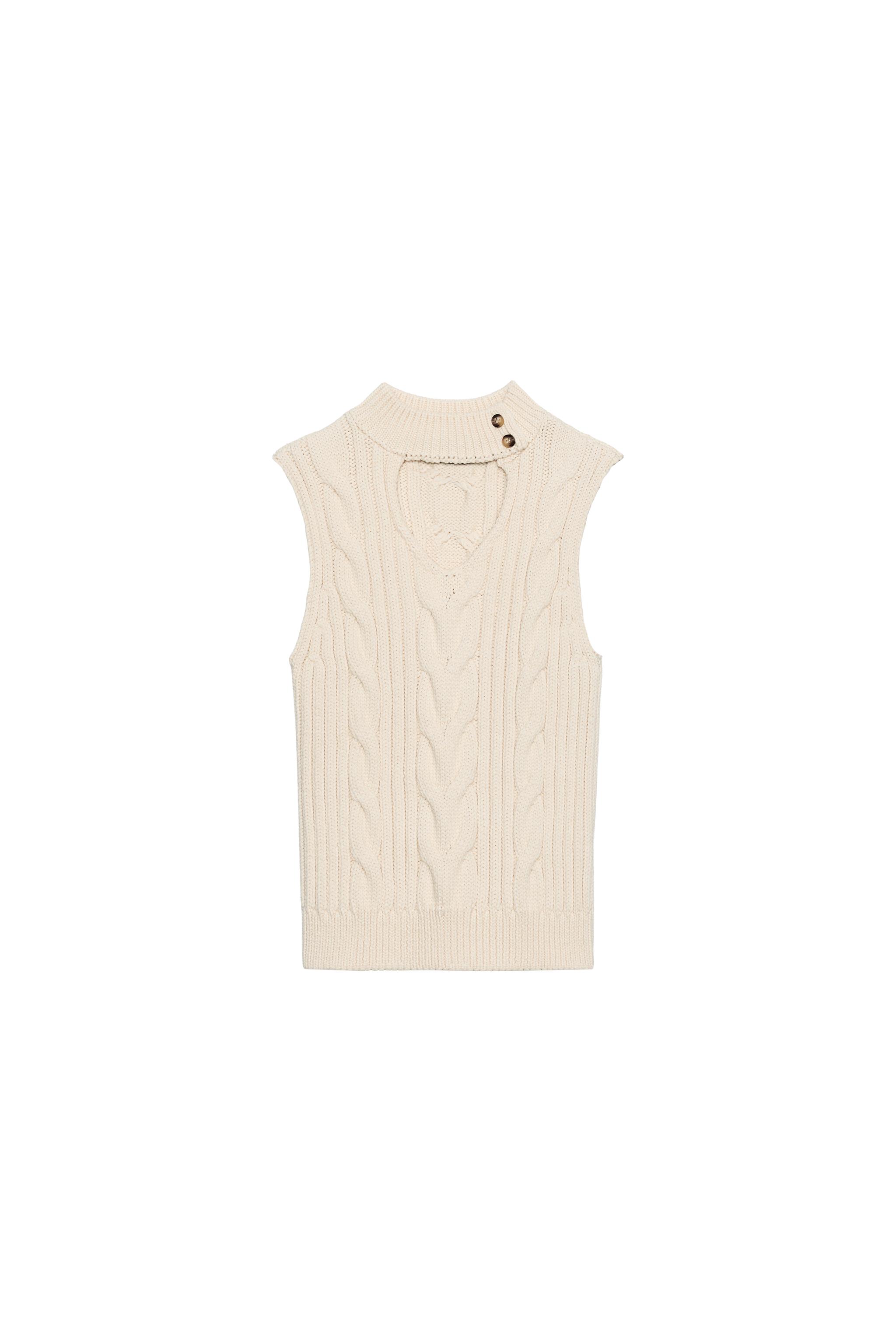 TOP CUT OUT PUNTO TRENZADO